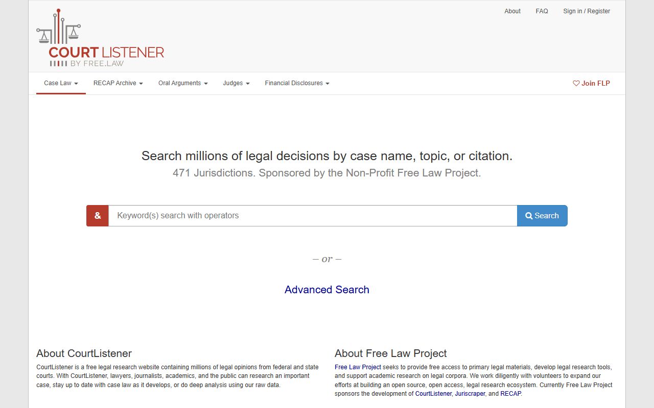 Lincoln County court dockets CourtListener federal docket alternative