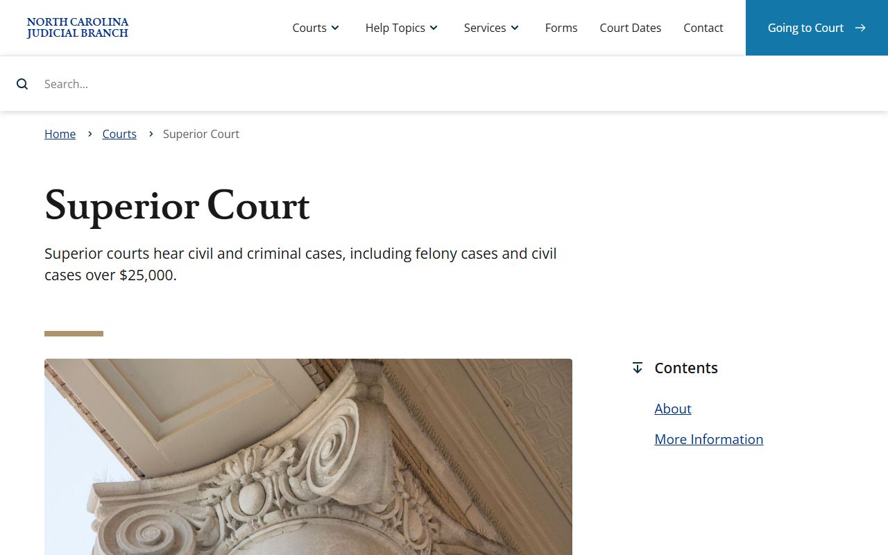 Lincoln County court dockets Superior Court jurisdiction