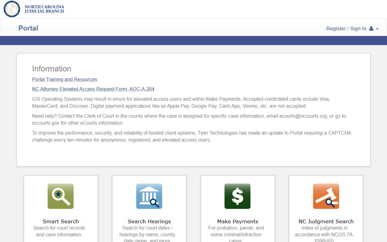 Lincoln County court records NC eCourts Portal home