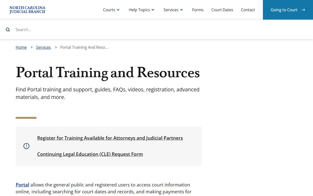 Lincoln County court records Portal training resources